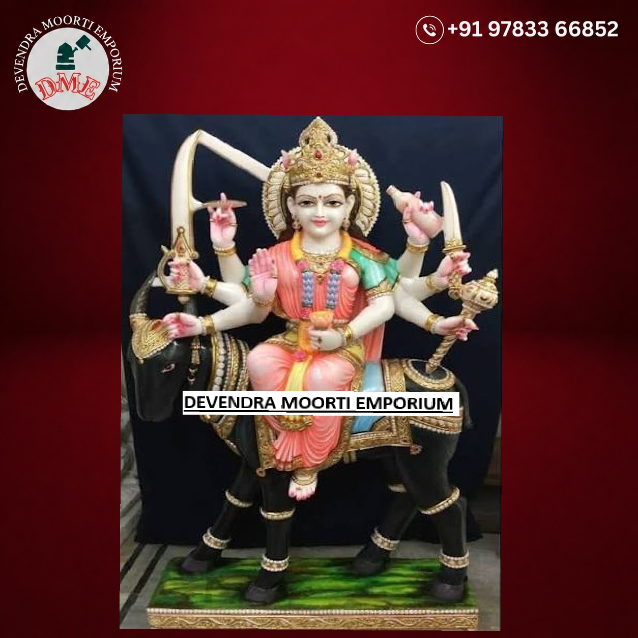 Marble meldi mata statue