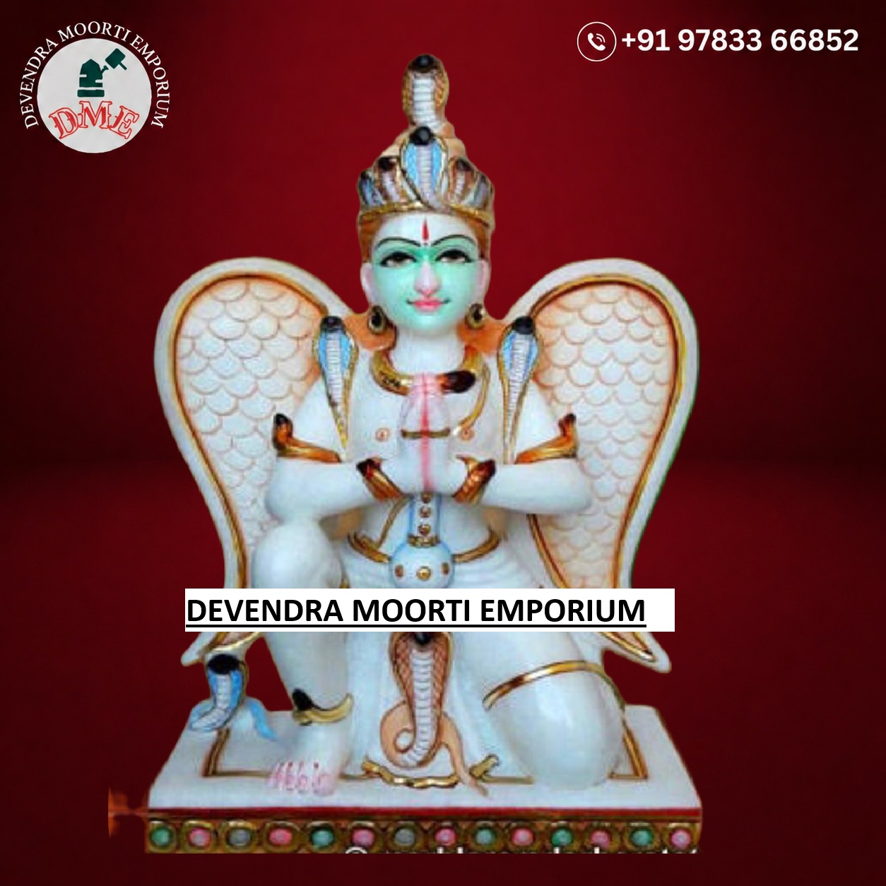 Marble Garud Statue